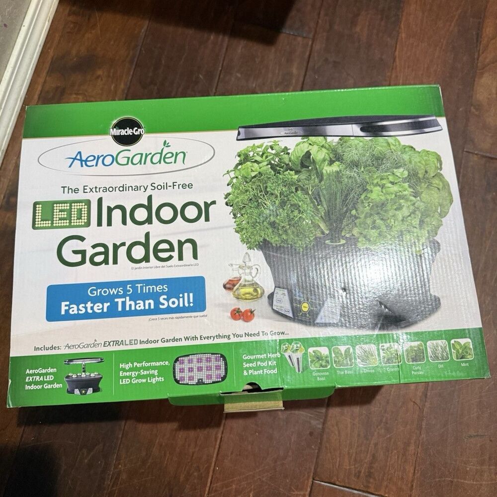 AeroGarden Extra LED Hydroponic Grow Kit w/ Seed Pods, 7 Plants, 1 grow light